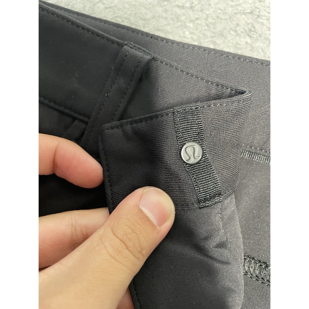 Lululemon ABC Chino Pants Mens 32 Stretch Athletic Black Slim‎ Fit - Picture 3 of 14